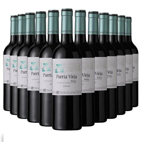 Case of 12 Puerta Vieja Rioja Tinto 75cl Red Wine